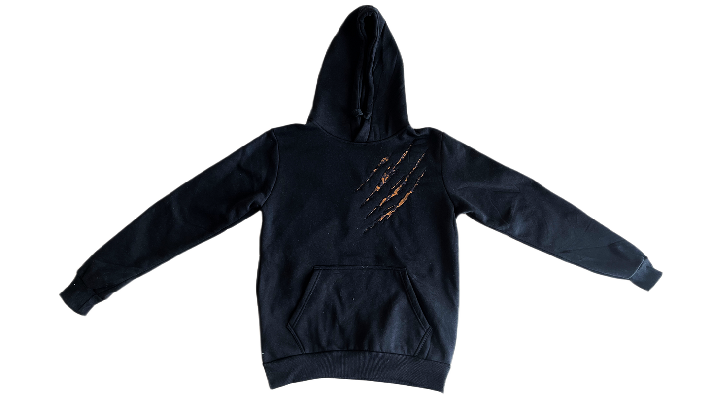 Scratch Gold Hoodie / Textile Work
